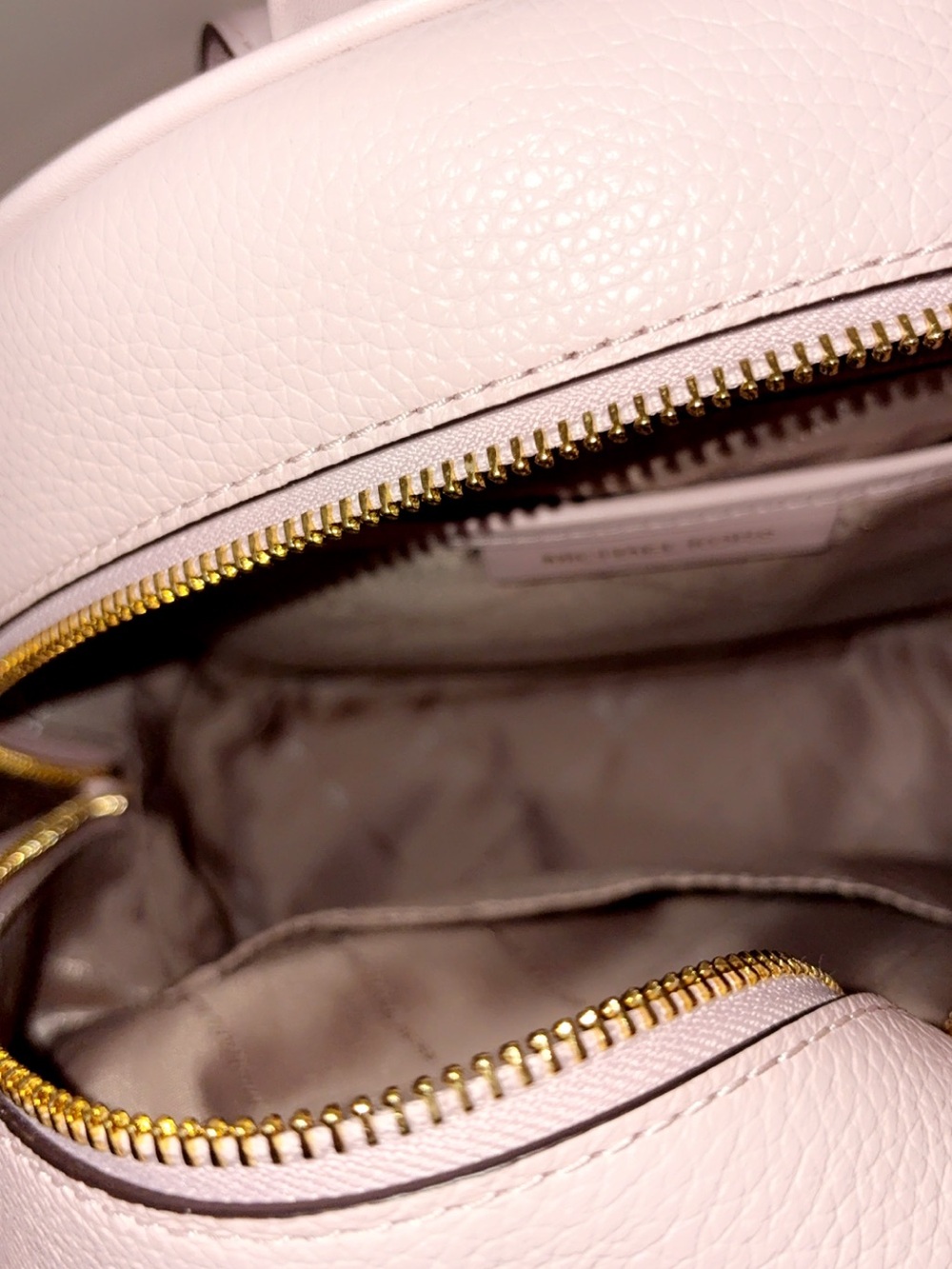 MICHAEL KORS Blush Pink Pebbled Leather Mini Backpack - Picture 7 of 7